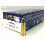 50 Rounds 38 Spl Ammo - 158gr LRN