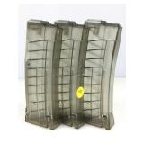 3 Plastic Mini-14 Magazines - Ram-Line