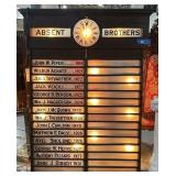 6ft tall Early 20th C. Historical Memorial Board