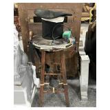 Magicians Trick Prop Table with Hat and