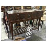 4ft Long Wood Console Table - Metro Rock