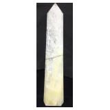 21in H Natural Quartz Crystal Obelisk Tower.