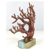 Lï¿½objet Coral Gemstone Bookend. Hand Sculpted 24k