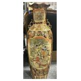 3.5ft Tall Satsuma Style Vase - ex condition