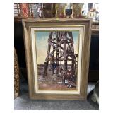 Western Painting on Canvas The Big Hill - from