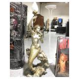 Large Signed Vh Seifert Figural Mermaid Metal