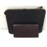 Gucci brown eye glass case & black Anne Klein