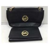 2 Michael Kors , black cross body & wallet, some