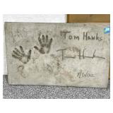 Tom Hanks Signed and Inscribed Concrete Slab with