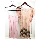 Juicy Couture pink silky dress w/sequined