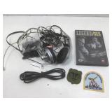 Logitech headphones, sports DVD and more.