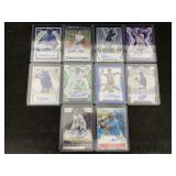 Mixed lot of autographed sports cards