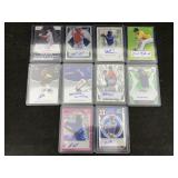 Mixed lot of autographed sports cards