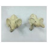 2 Ceramic elephants