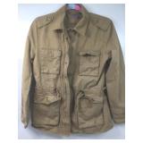 Laura Scott tan safari military style jacket, sz S