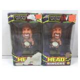 WCW, NWO head ringers toy biz action figures.