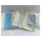 Bagged NOS plastic model plane builder parts.