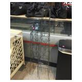 2-Metal wire decor pieces, approx 44in tall