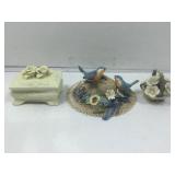 Bradford Exchange Bluebird Bungalow, ceramic