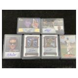 Mixed lot of sports autographed cards