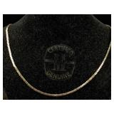 Sterling Silver Necklace, Tw 6.7g, Sz 17.5g