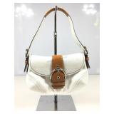 Coach Y2K White Jacquard Soho Signature C Flap