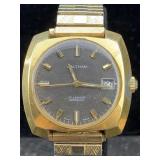 Vtg Walthon Wind Up Watch W/17 Jewels, Running