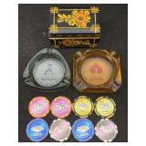 Las Vegas Casino Chips W/sahara & American