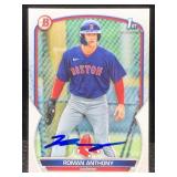 2023 bowman 1st autographed Roman Anthony