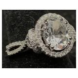 Victoria Wieck Sterling Ring W/spinel, Tw 7g, Sz 8