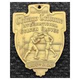 Vintage Chicago tribune boxing trophy medal