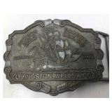 Livingston wells and co belt buckle
