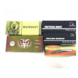 Pocket knives, Tac Xtreme, Falcons, Ridge Runner