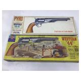 2 Pyro Model build kits. Open box. Western