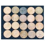 20 Us Pennies