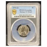 1970-d Pcgs Nickel Vf Detail