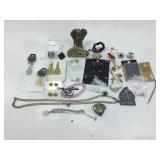 Disney pins, assorted costume jewelry and more