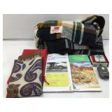 Folded las vegas paper map, Troy leisure blanket