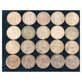 20 Us Pennies