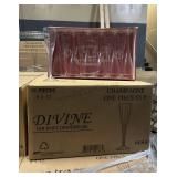 New Case 96pcs Plastic Champagne Glasses - 12 Per