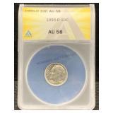 1995-d Dime Anacs Au-58
