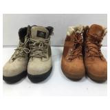 2 pair timberland boots size 7