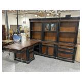 Modular 3pc Partners Desk with Hutches - has