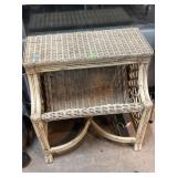 2.5ft Wide Wicker Magazine Rack