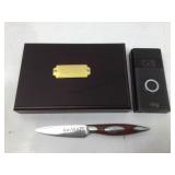 Ring video door bell, steak knife & mechanical