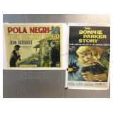 2 Movie posters, The Secret Hour, silent film,