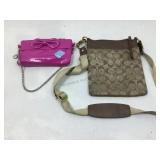 Coach Signature Swing Pack Crossbody, khaki/cream