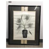 Evans Signed Gouache On Paper. Pencil Signed