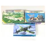Model 1:48 scale build kits. Assorted. Open box
