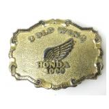Joes MCN Vtg 1976 Gold Wing Honda 1000 Belt Buckle